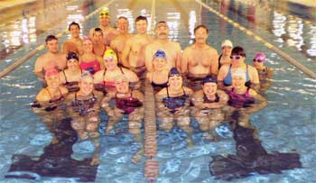 evening group swimmers